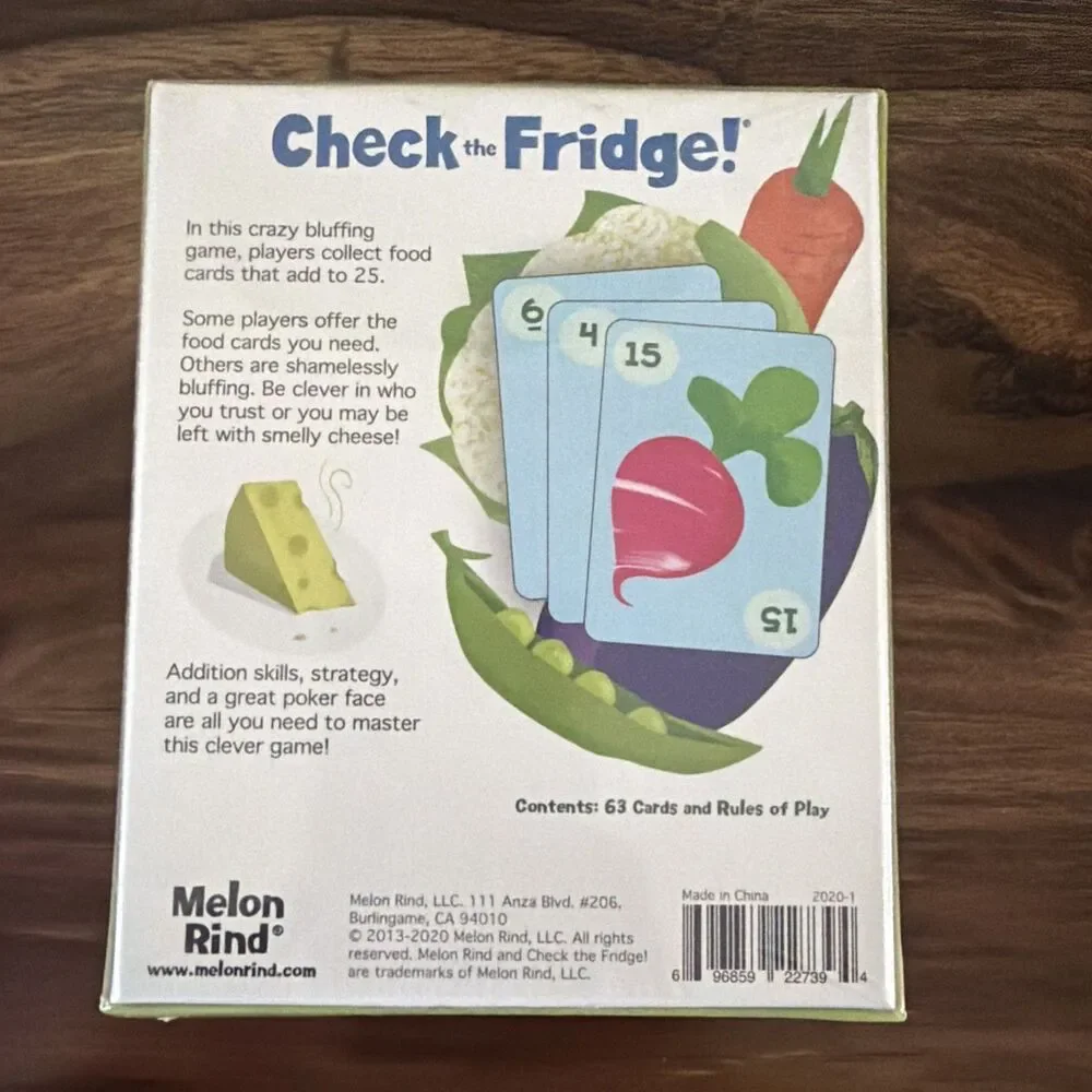 Check The Fridge! Card Game - A Delicious Game Of Bluffing Melon Rind 2020